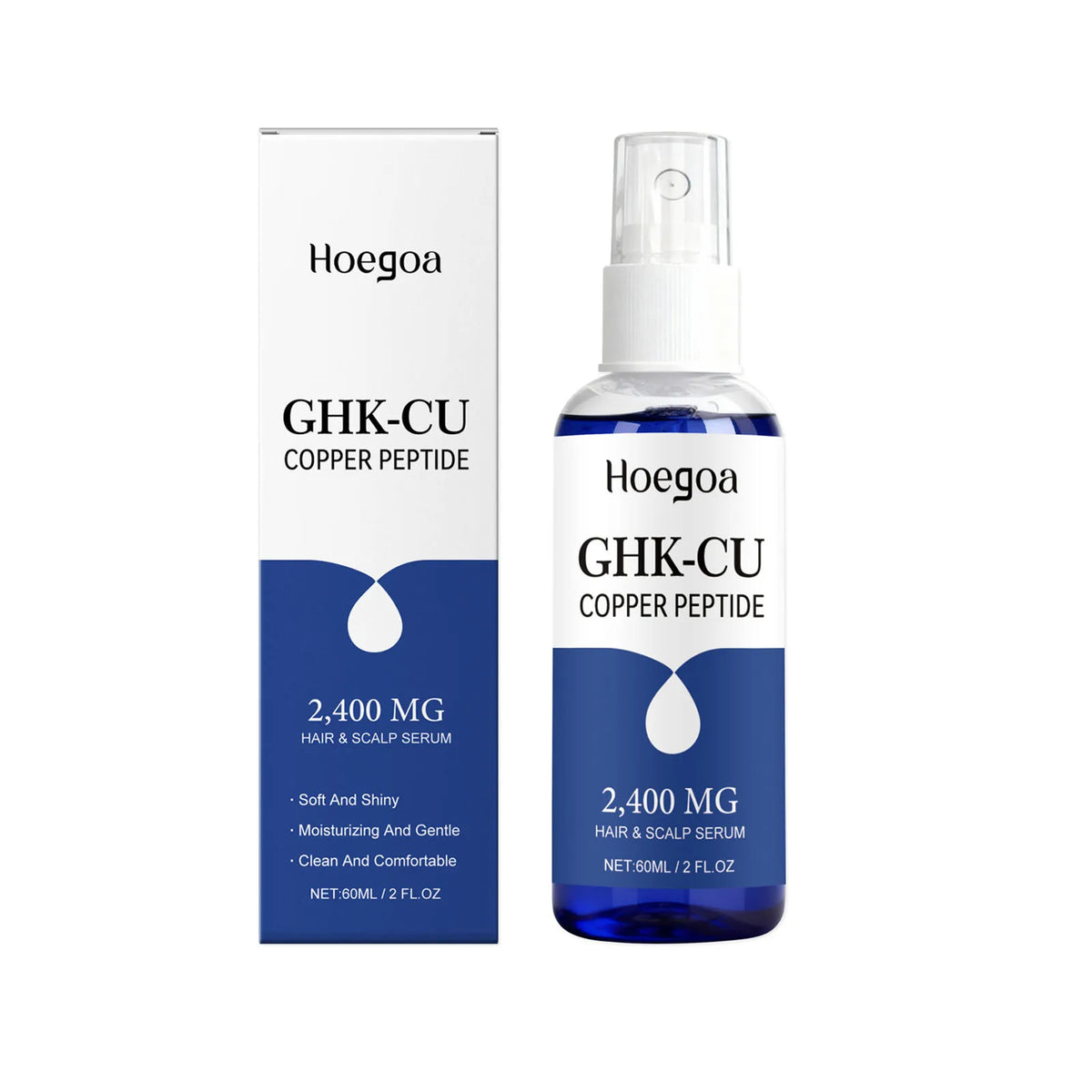60ml boxed Function Copper Peptide Hair Serum – Nourishing Scalp Repair Essence